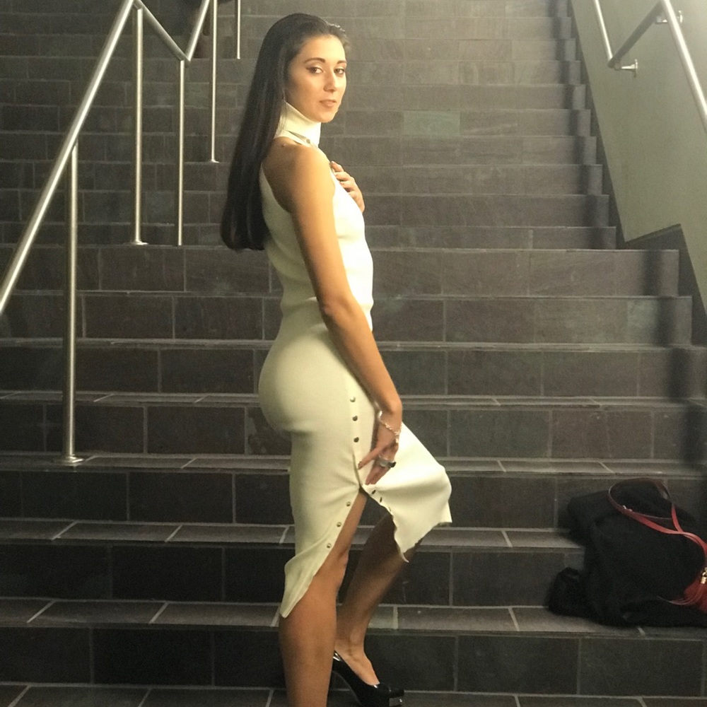 Guess Cream Sweater Dress